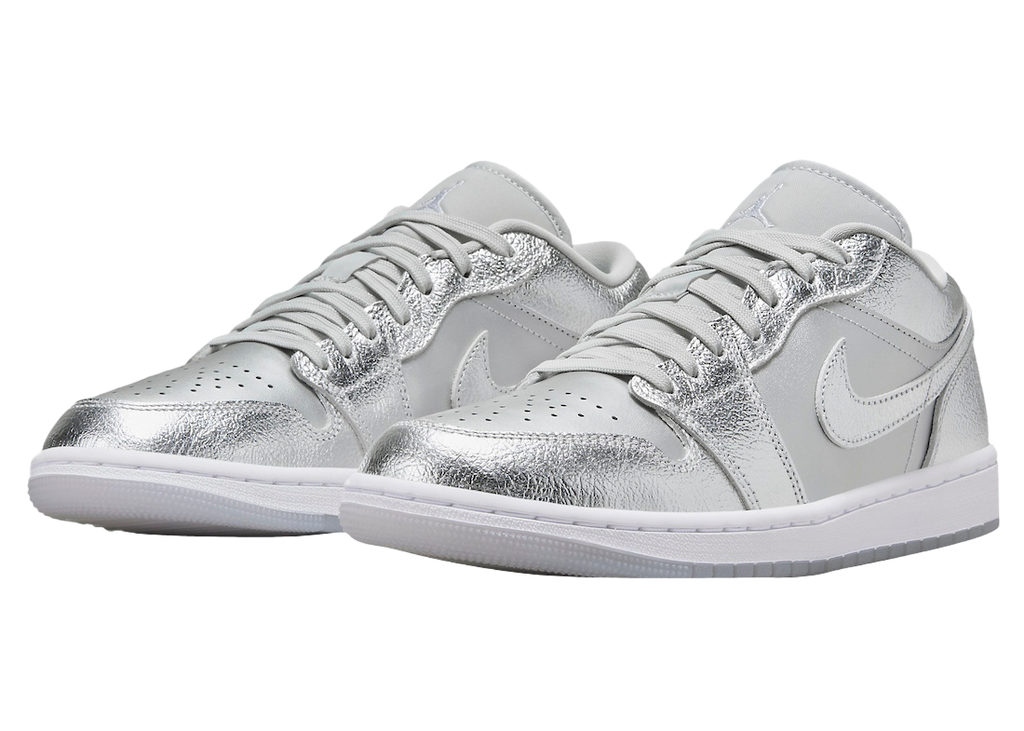 Air Jordan 1 Low SE WMNS Metallic Silver - Image 2