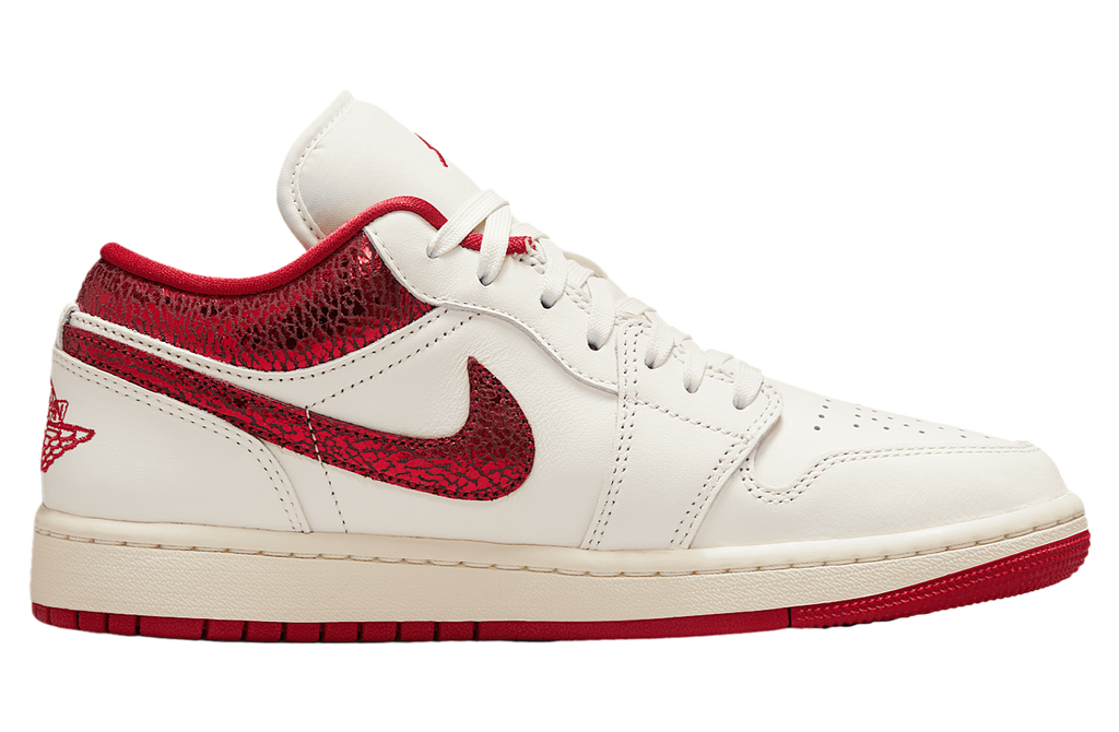 Air Jordan 1 Low SE WMNS Sail / Team Red - Image 3