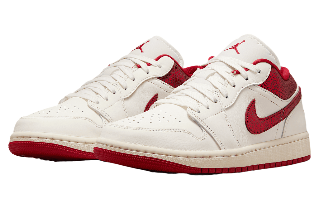 Air Jordan 1 Low SE WMNS Sail / Team Red - Image 5