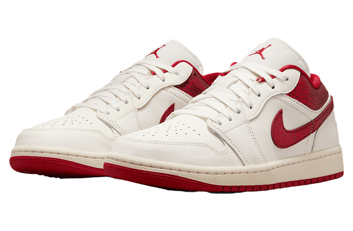 Air Jordan 1 Low SE WMNS Sail / Team Red - Image 5
