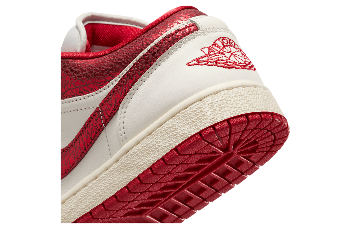 Air Jordan 1 Low SE WMNS Sail / Team Red - Image 8