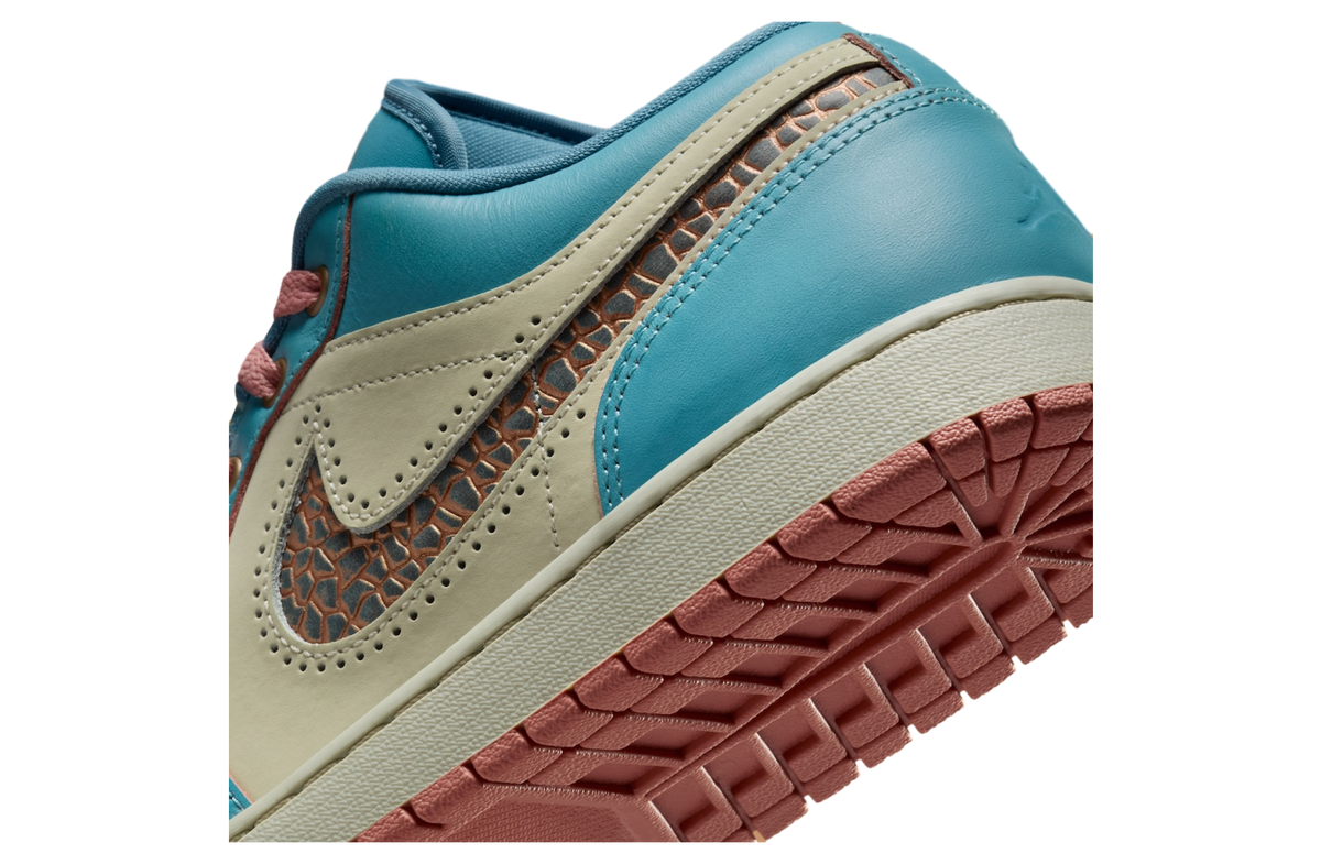 Air Jordan 1 Low Somos Eternos Denim Turquoise / Red Stardust - Image 8