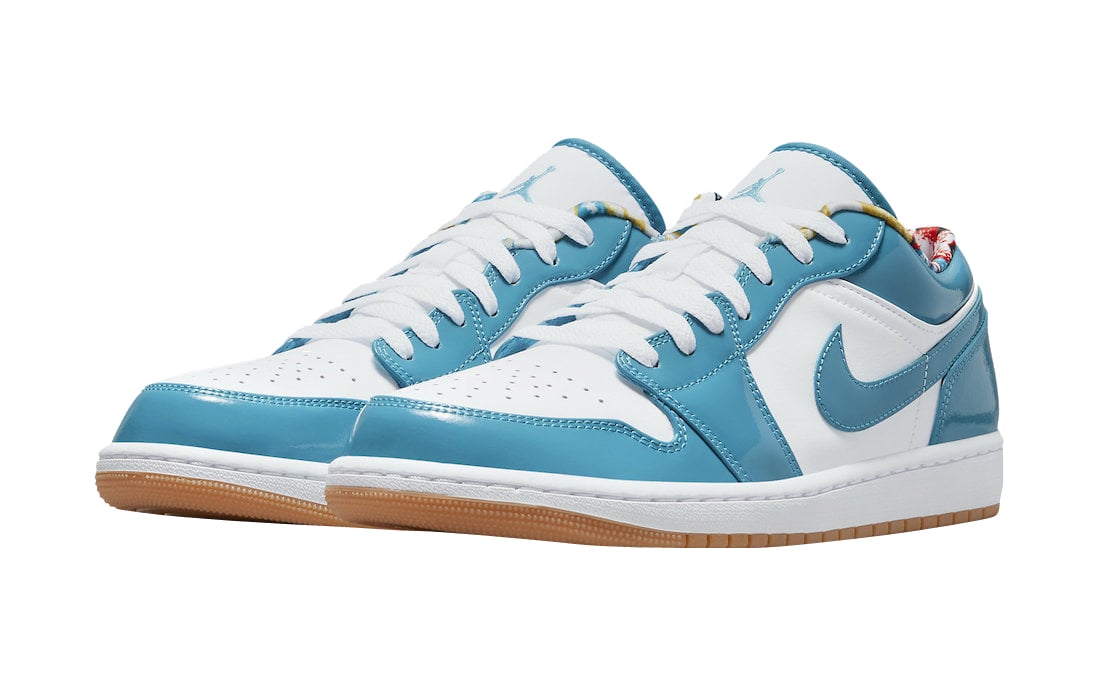 Air Jordan 1 Low Teal White - Image 2