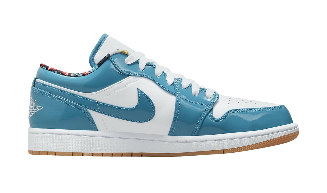 Air Jordan 1 Low Teal White - Image 3