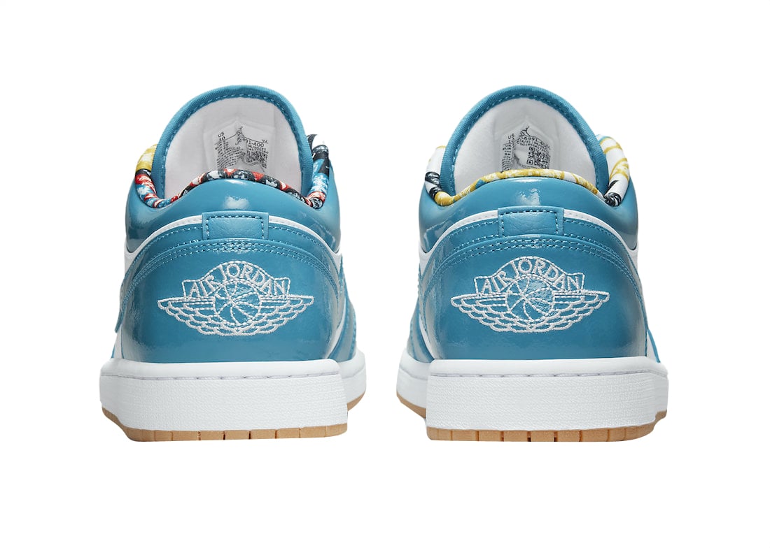 Air Jordan 1 Low Teal White - Image 5