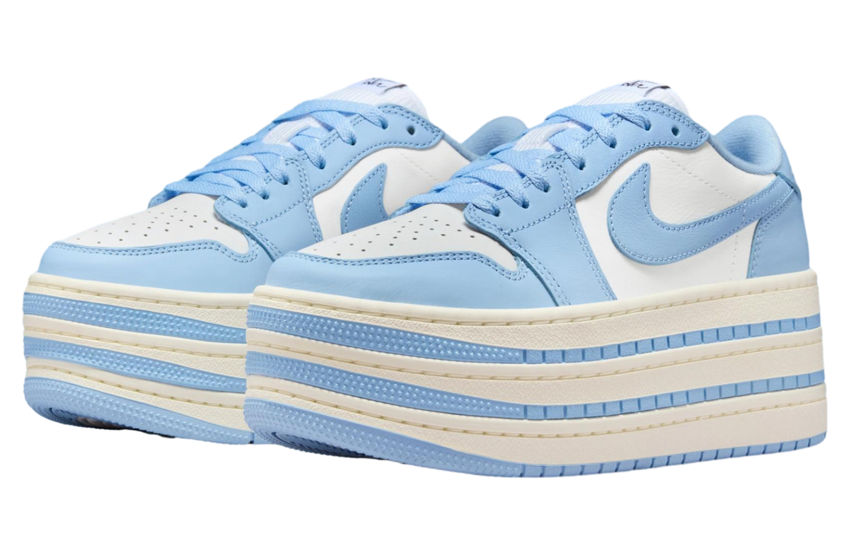 Air Jordan 1 Low Triple Stack Psychic Blue / White - Image 4