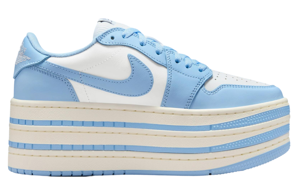 Air Jordan 1 Low Triple Stack Psychic Blue / White - Image 5