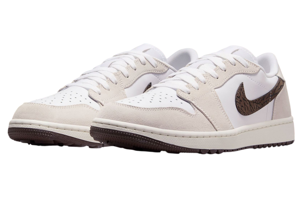Air Jordan 1 Low White / Baroque Brown - Image 2