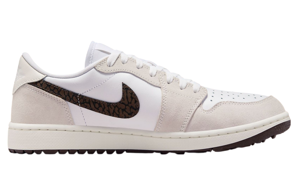Air Jordan 1 Low White / Baroque Brown - Image 3