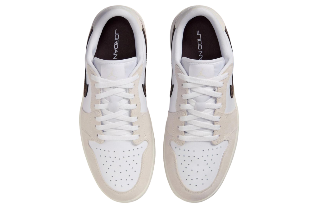 Air Jordan 1 Low White / Baroque Brown - Image 4