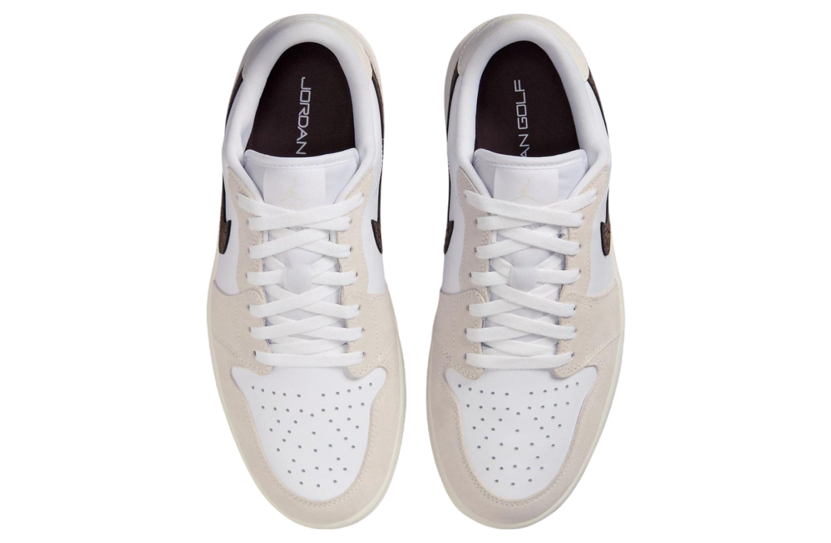 Air Jordan 1 Low White / Baroque Brown - Image 4