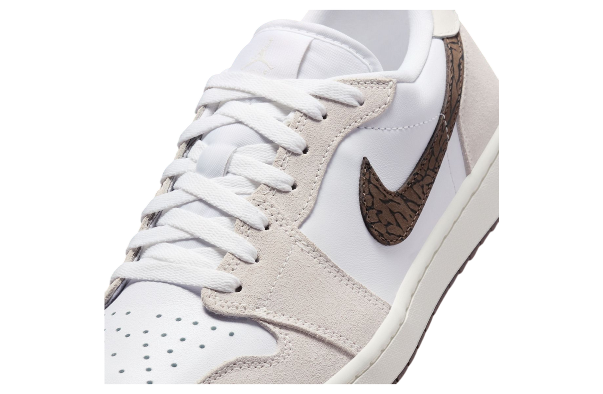 Air Jordan 1 Low White / Baroque Brown - Image 7