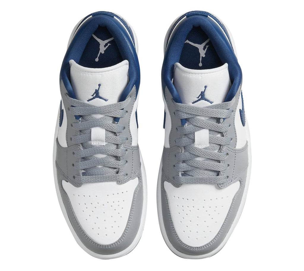 Air Jordan 1 Low White Grey Blue - Image 4
