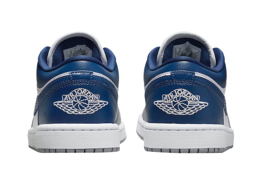 Air Jordan 1 Low White Grey Blue - Image 5
