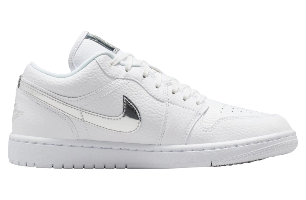Air Jordan 1 Low White / Metallic Silver - Image 3