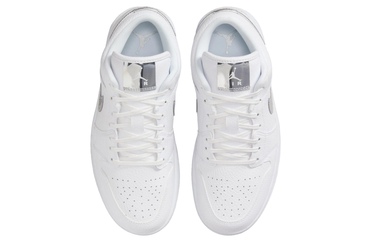Air Jordan 1 Low White / Metallic Silver - Image 4