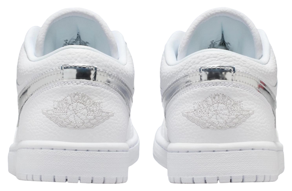 Air Jordan 1 Low White / Metallic Silver - Image 5