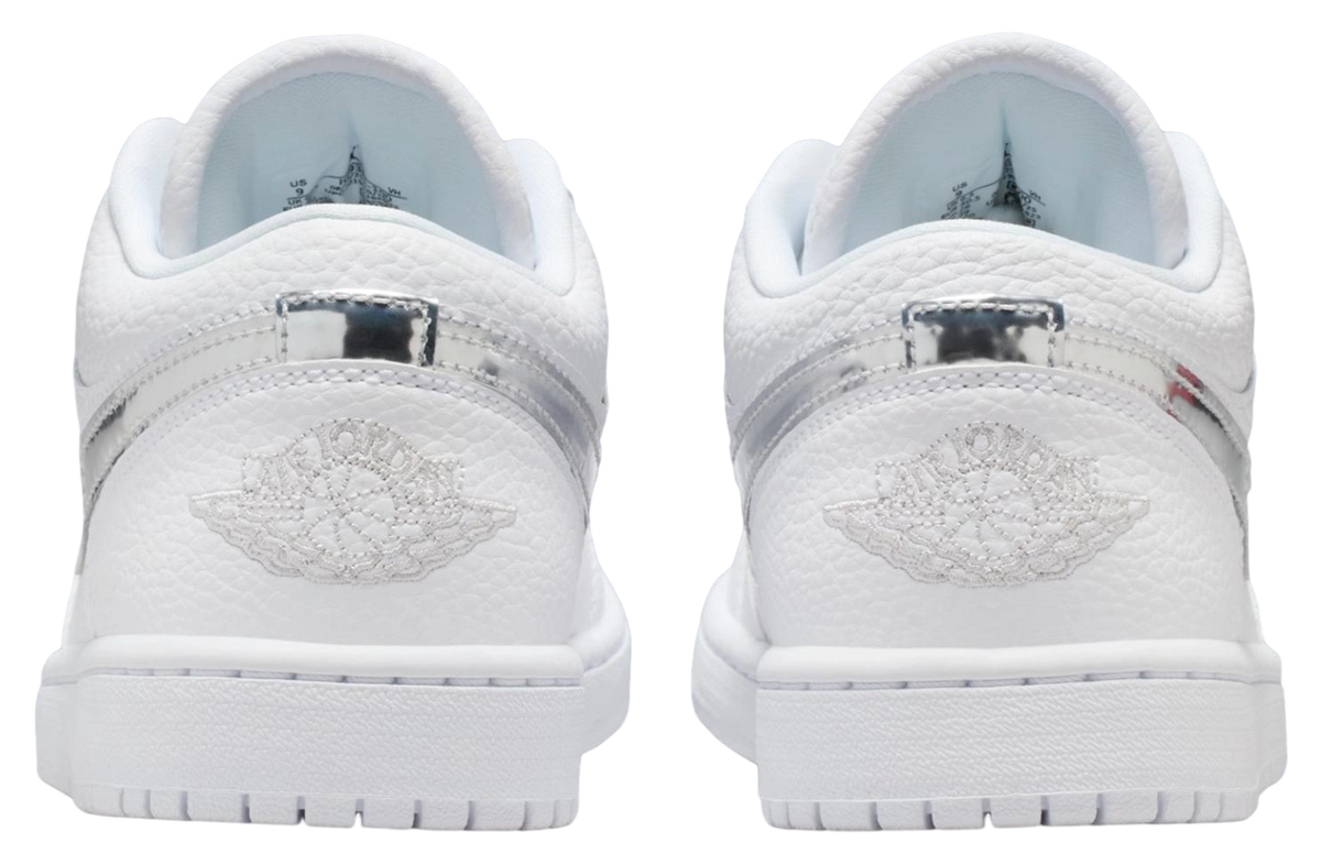 Air Jordan 1 Low White / Metallic Silver - Image 5