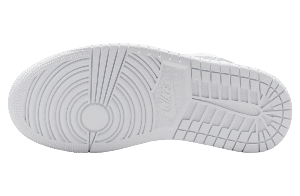 Air Jordan 1 Low White / Metallic Silver - Image 6