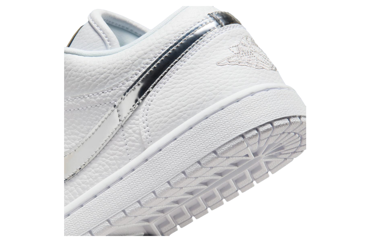 Air Jordan 1 Low White / Metallic Silver - Image 8