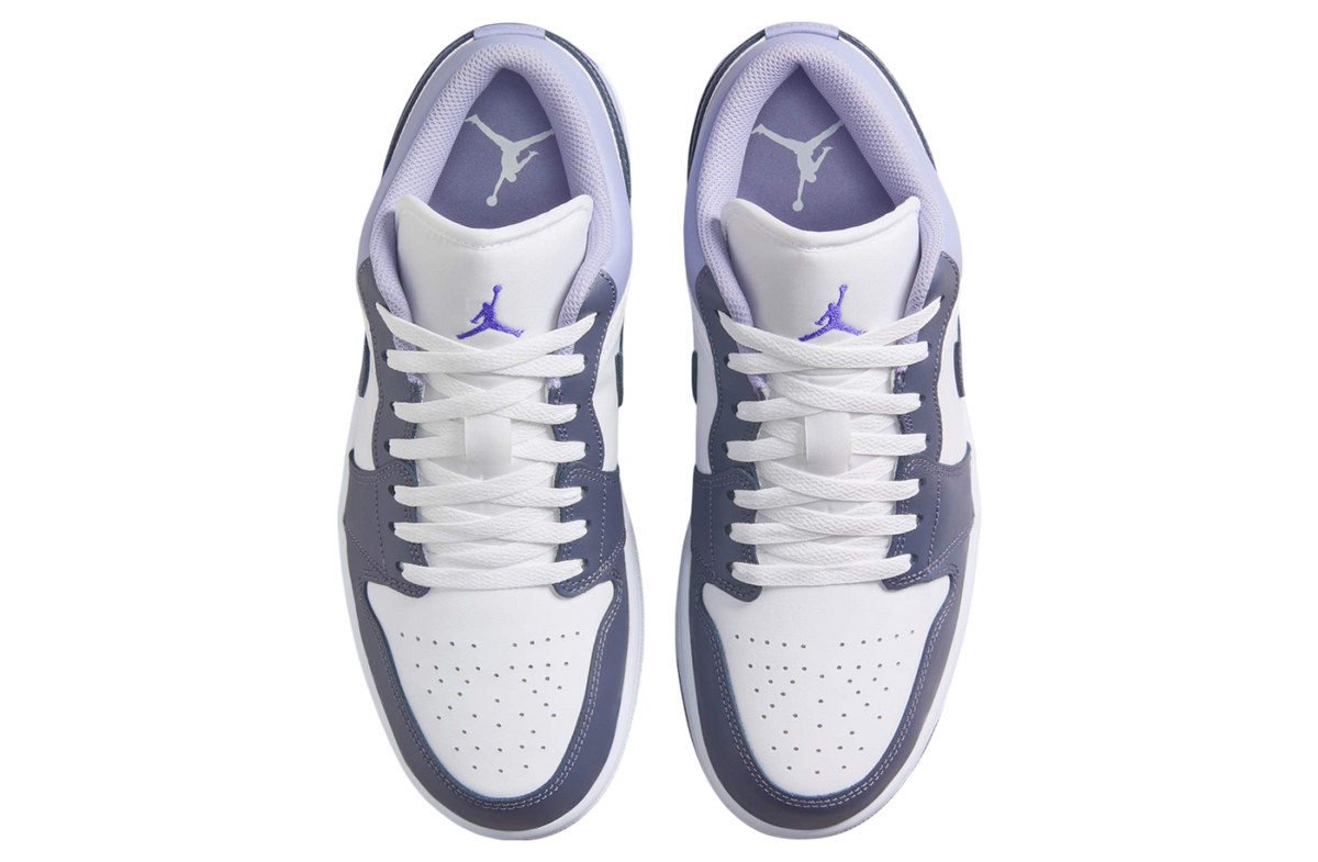 Air Jordan 1 Low White / Purple - Image 4