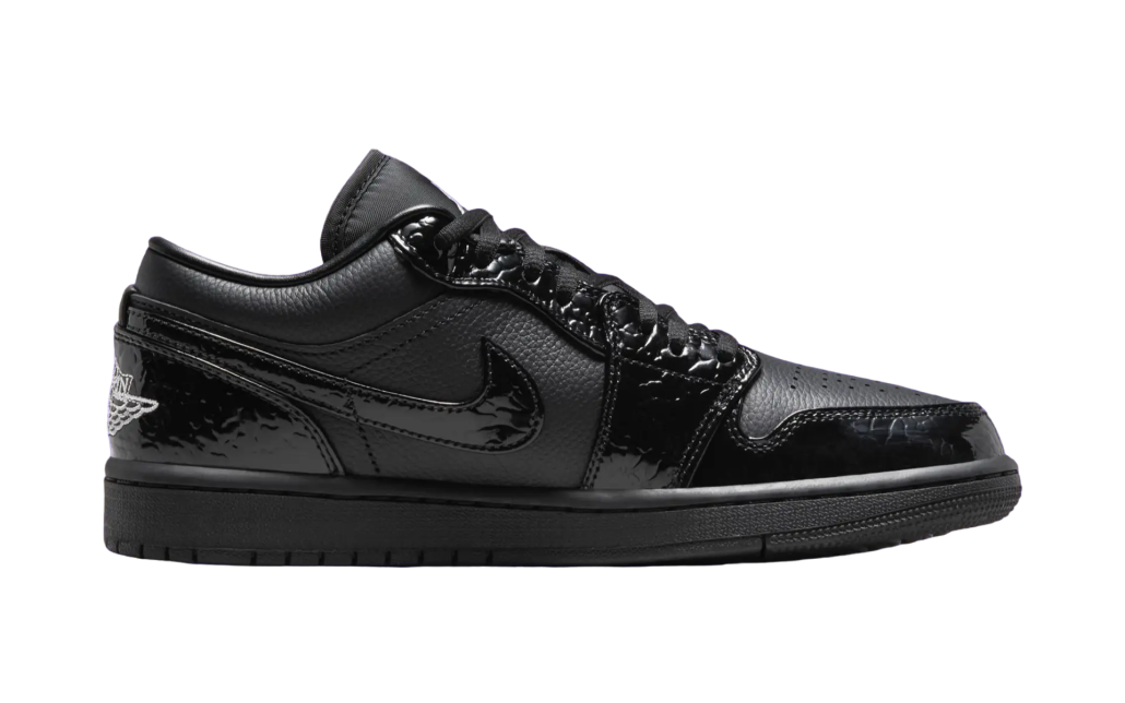 Air Jordan 1 Low WMNS Black Croc - Image 3