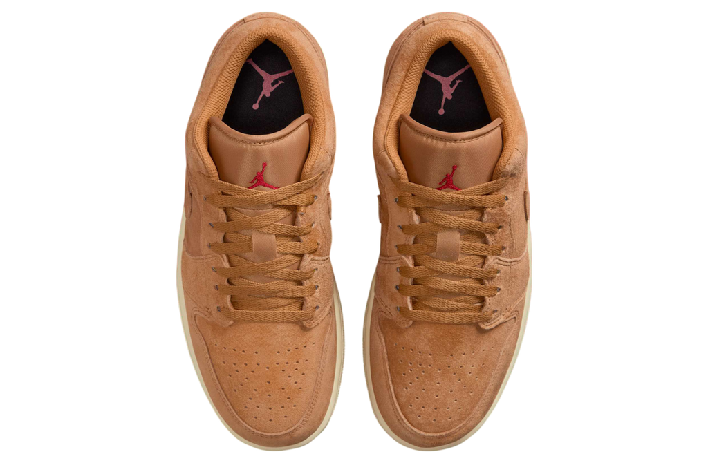 Air Jordan 1 Low WMNS Flax / Varsity Red - Image 3