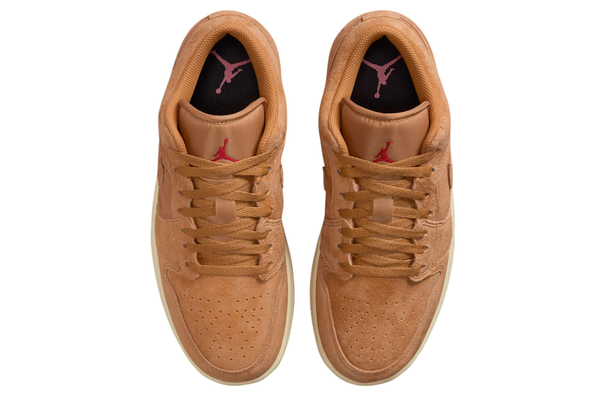Air Jordan 1 Low WMNS Flax / Varsity Red - Image 3