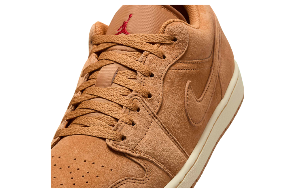 Air Jordan 1 Low WMNS Flax / Varsity Red - Image 6