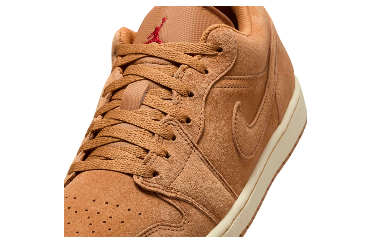 Air Jordan 1 Low WMNS Flax / Varsity Red - Image 6