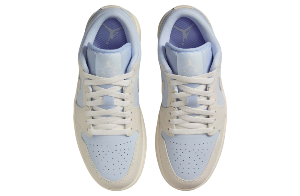 Air Jordan 1 Low WMNS Hydrogen Blue / Cream - Image 4