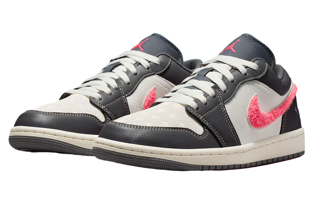 Air Jordan 1 Low WMNS Light Graphite / Hot Punch - Image 2