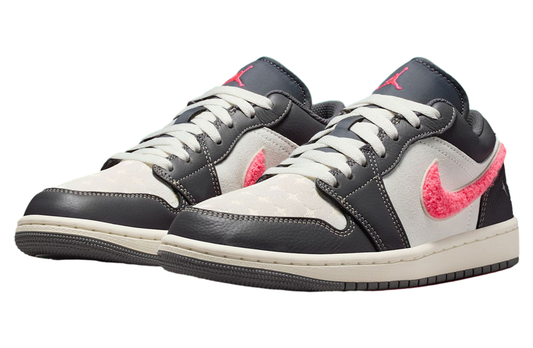 Air Jordan 1 Low WMNS Light Graphite / Hot Punch - Image 2