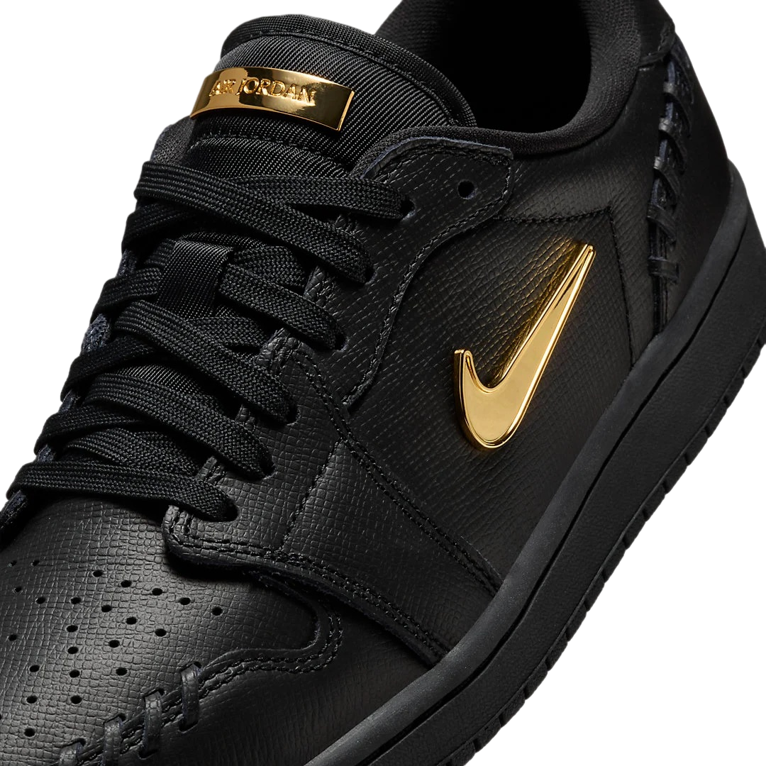 Air Jordan 1 Low WMNS Method of Make Black/Metallic Gold - Image 7