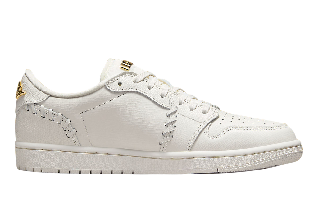 Air Jordan 1 Low WMNS Method of Make White Metallic Gold - Image 3