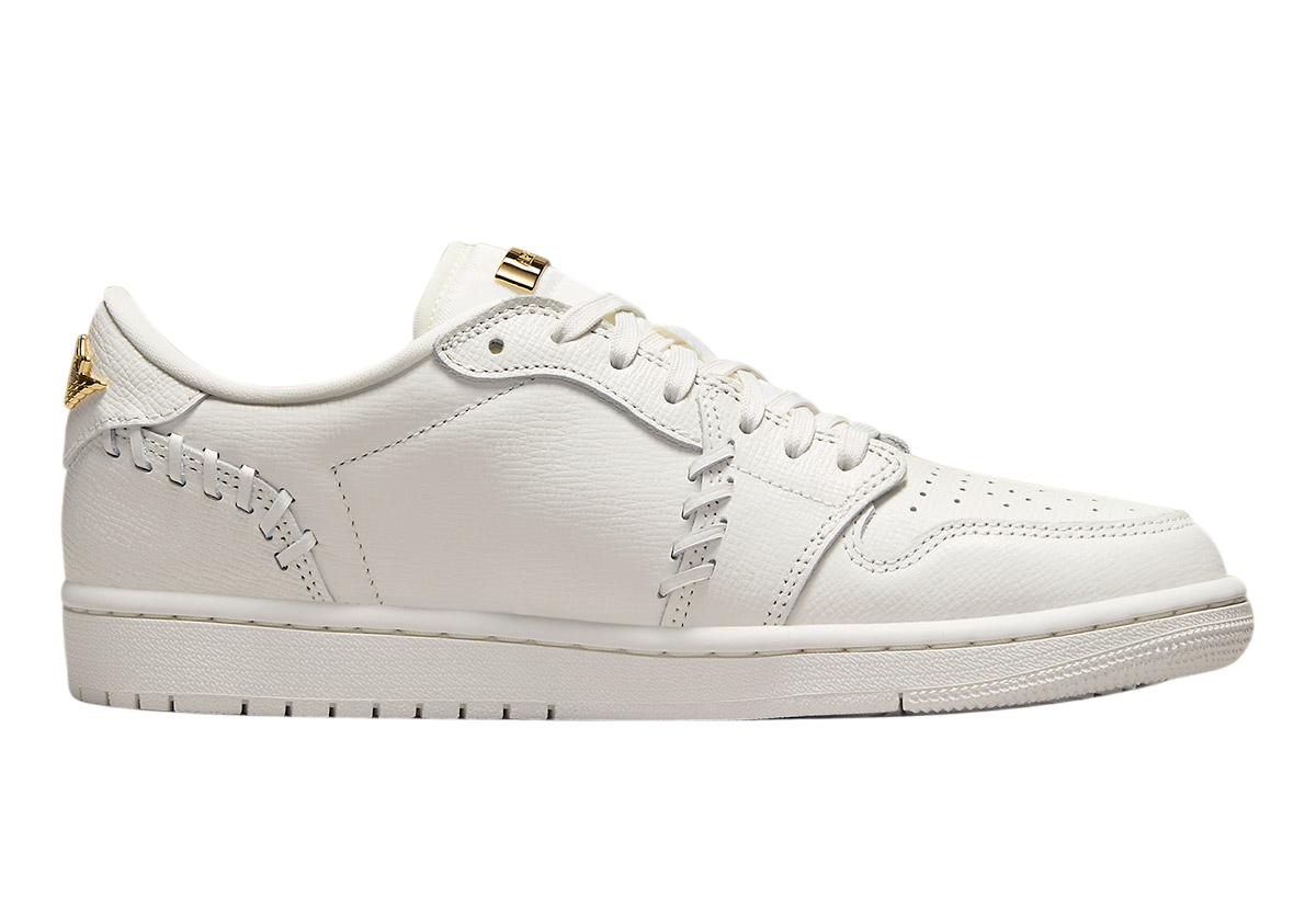 Air Jordan 1 Low WMNS Method of Make White Metallic Gold - Image 3