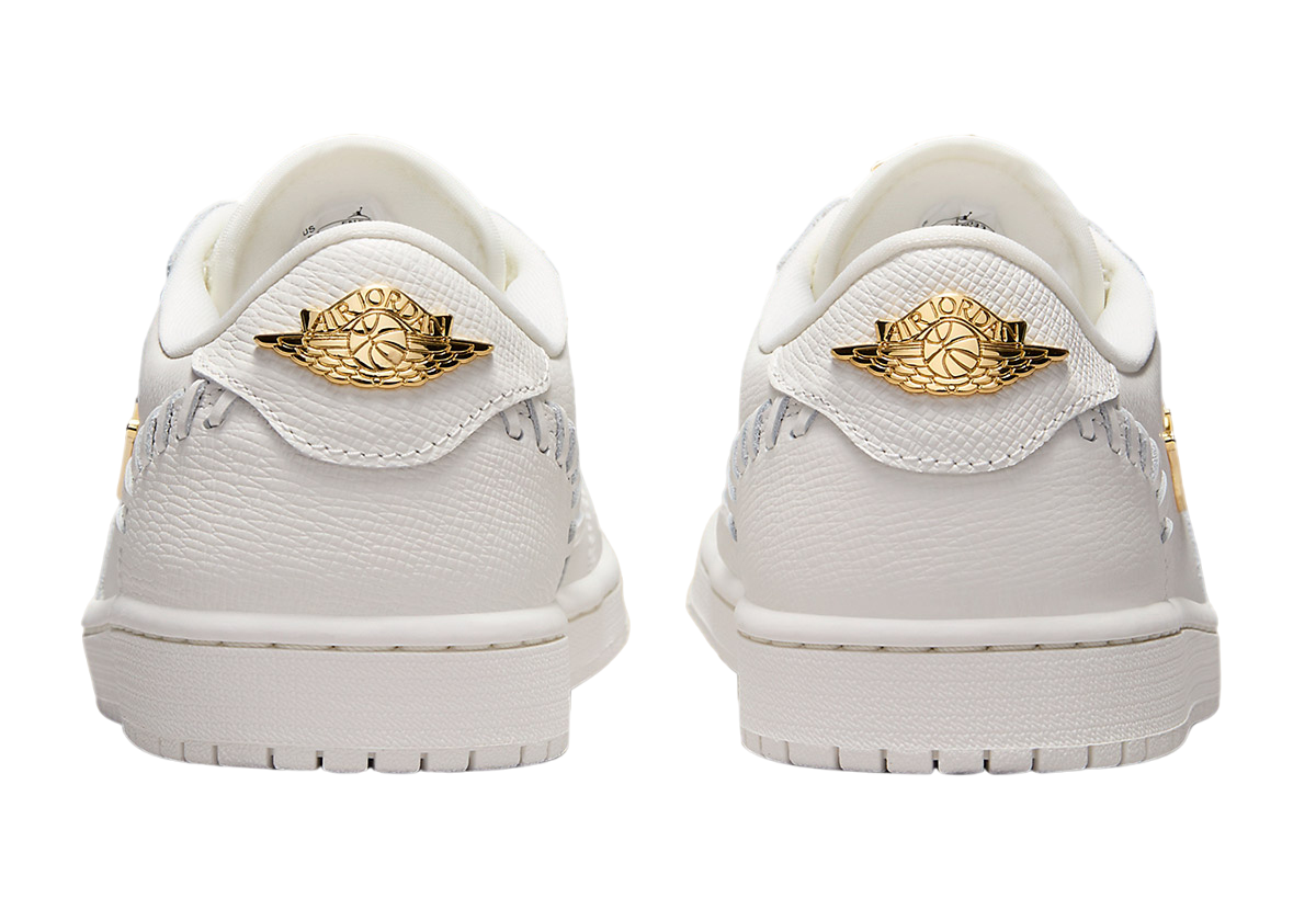 Air Jordan 1 Low WMNS Method of Make White Metallic Gold - Image 5