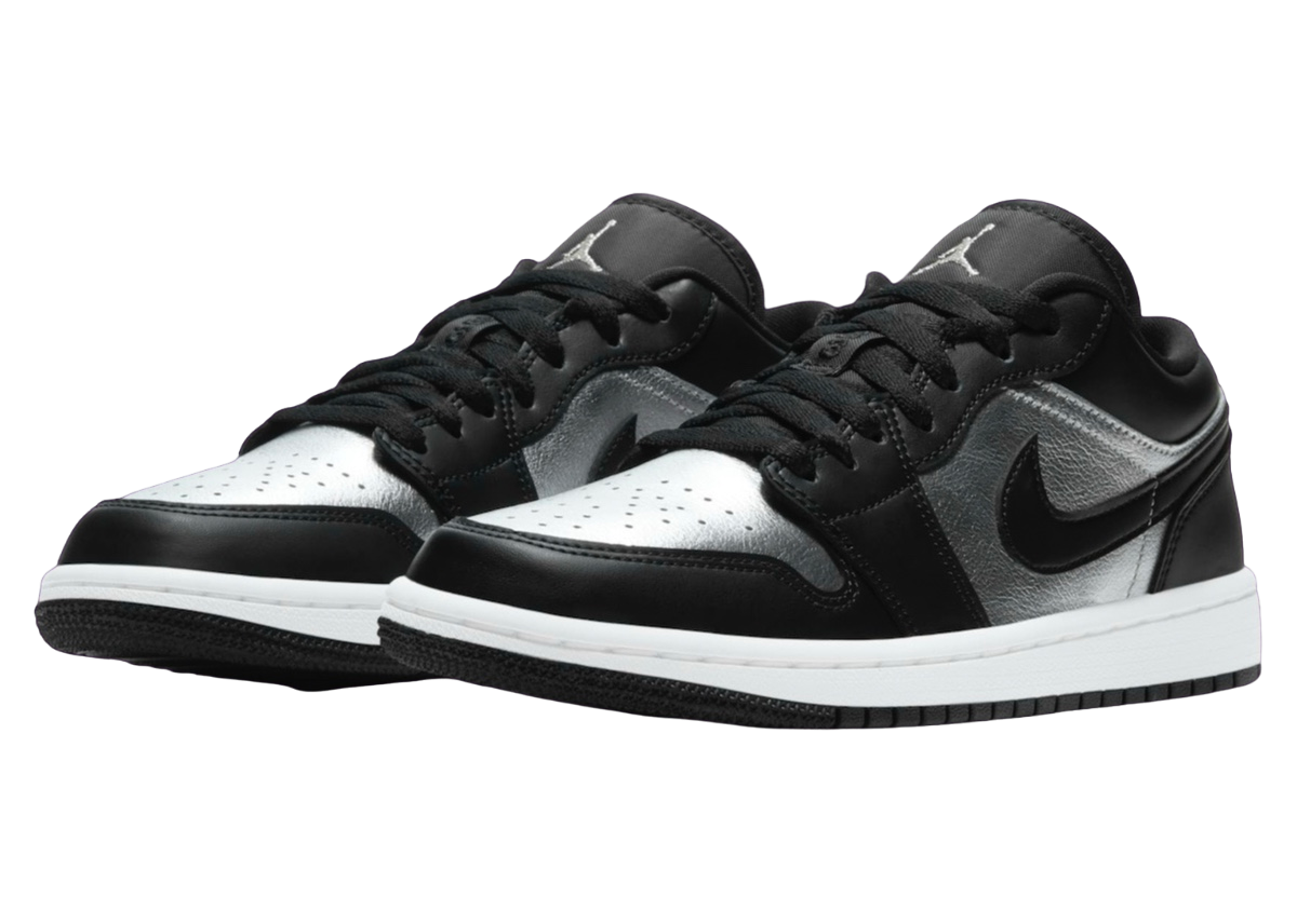 Air Jordan 1 Low WMNS Silver Toe - Image 2