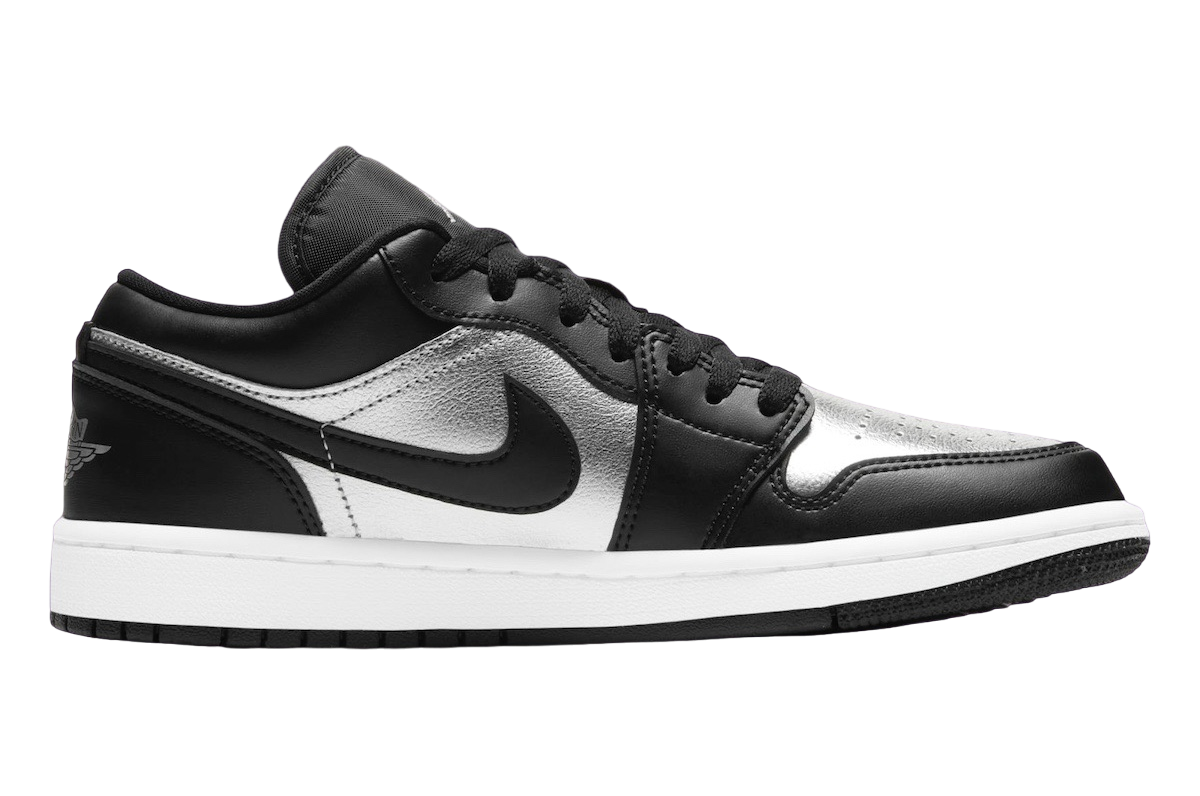 Air Jordan 1 Low WMNS Silver Toe - Image 3