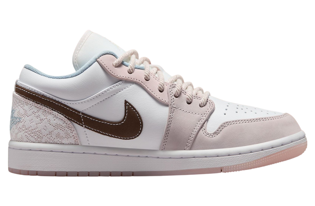 Air Jordan 1 Low WMNS White / Light Soft Pink - Image 3
