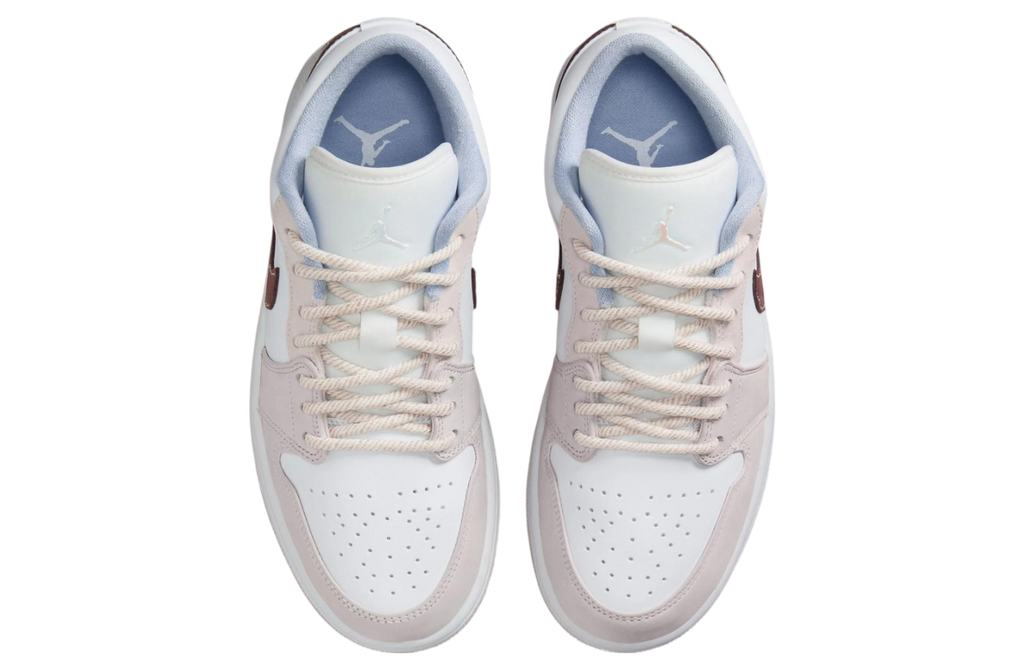 Air Jordan 1 Low WMNS White / Light Soft Pink - Image 4