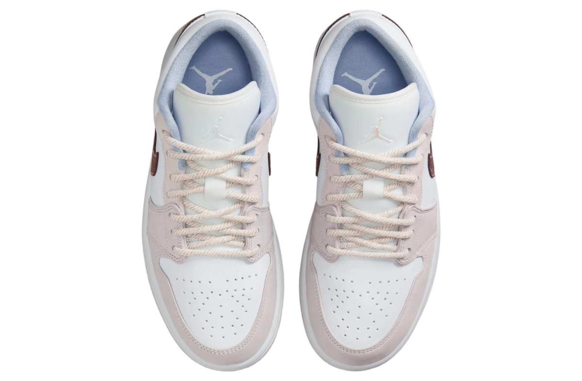 Air Jordan 1 Low WMNS White / Light Soft Pink - Image 4