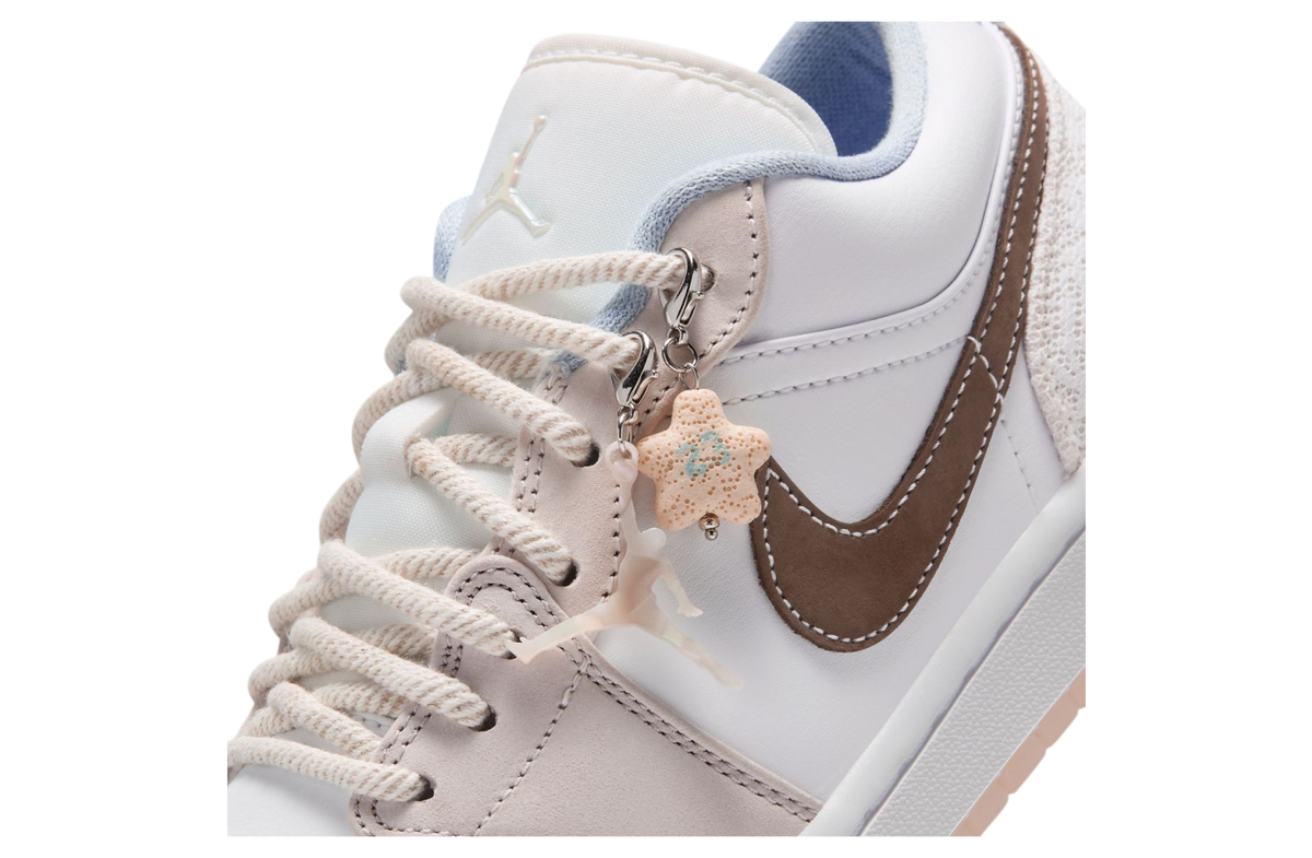 Air Jordan 1 Low WMNS White / Light Soft Pink - Image 7