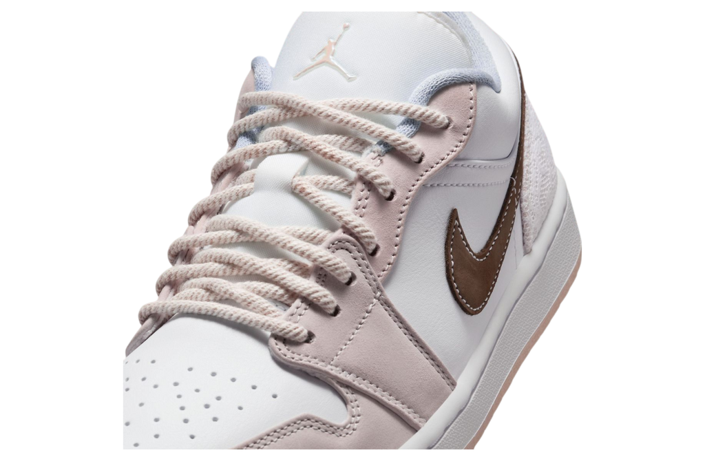 Air Jordan 1 Low WMNS White / Light Soft Pink - Image 9