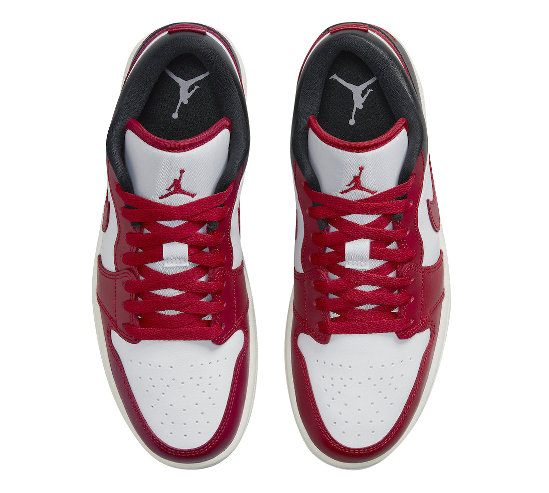 Air Jordan 1 Low WMNS White Red Black - Image 4