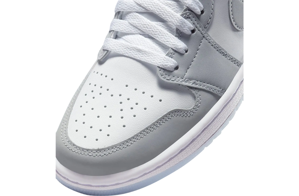Air Jordan 1 Low WMNS White Wolf Grey Aluminum - Image 7