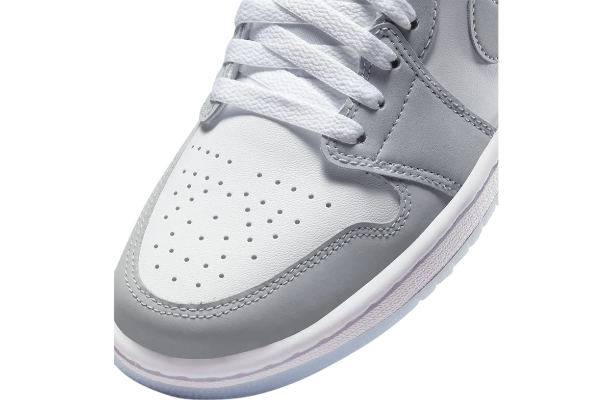 Air Jordan 1 Low WMNS White Wolf Grey Aluminum - Image 7