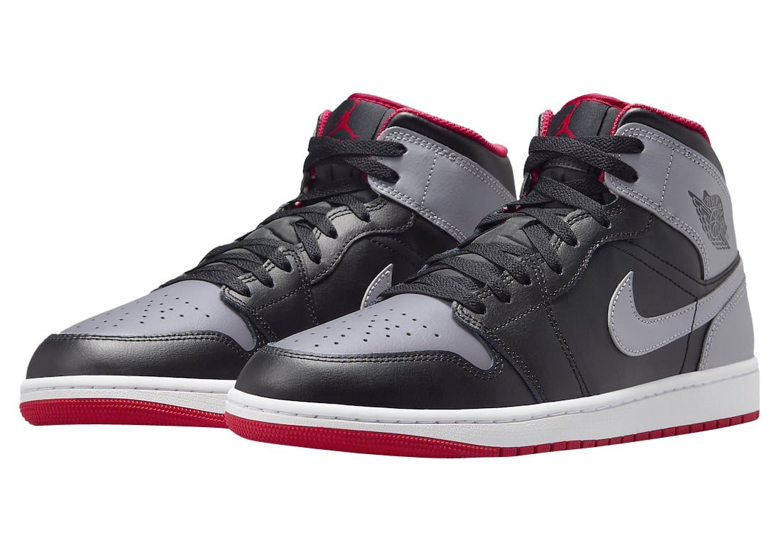 Air Jordan 1 Mid Black Cement Grey - Image 2