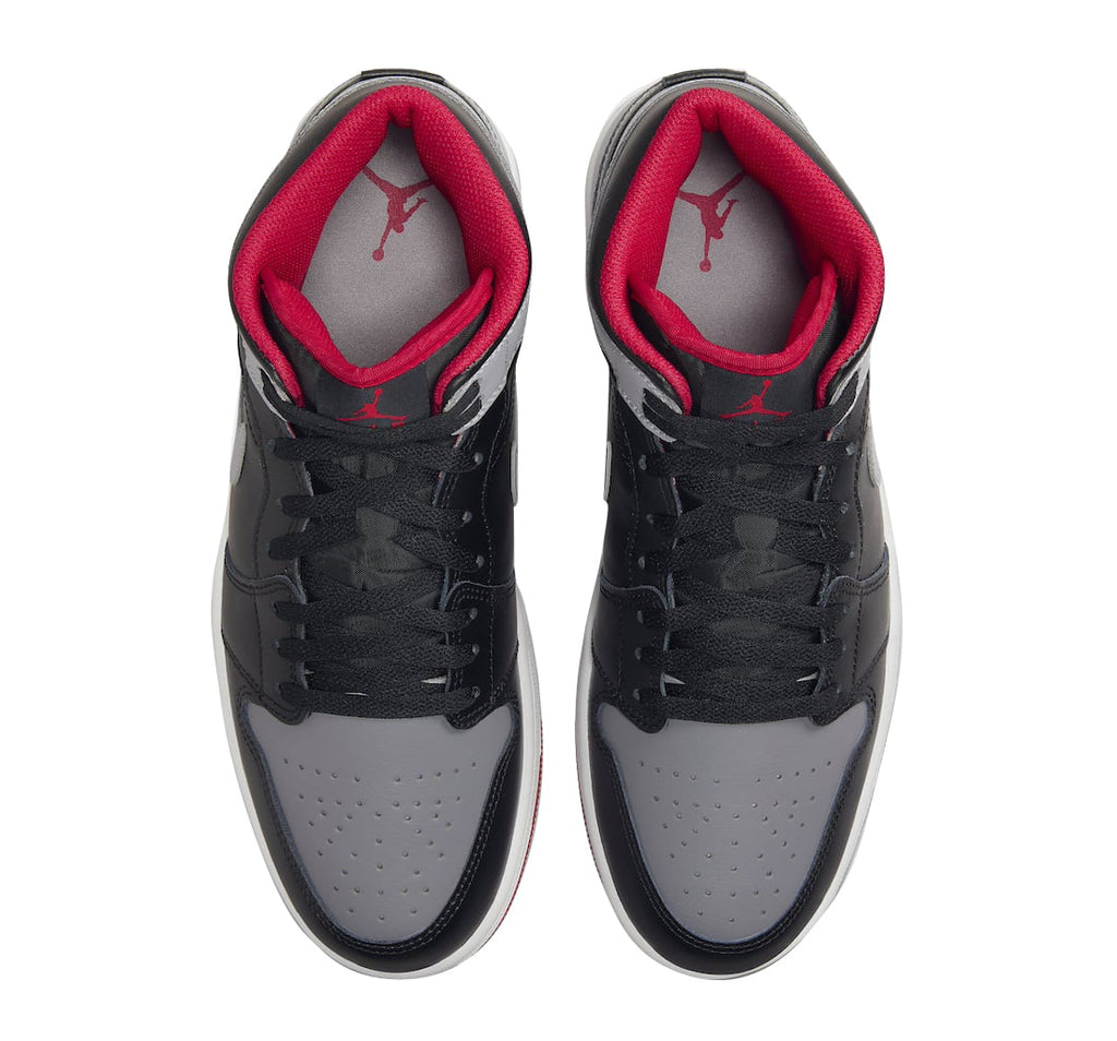 Air Jordan 1 Mid Black Cement Grey - Image 4