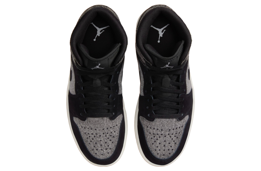 Air Jordan 1 Mid Black Denim - Image 4